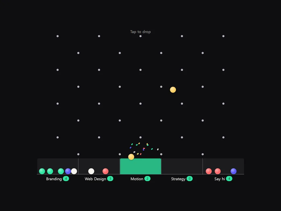Plinko Links Framer component preview